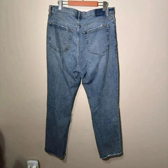 Abercrombie the dad high rise  denim distressed jeans 30 - Picture 6 of 6